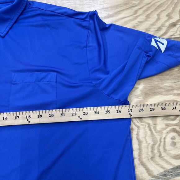 Peter Millar Summer Comfort Golf Polo Shirt Men's 2XL Royal Blue Stretch - Picture 11 of 12